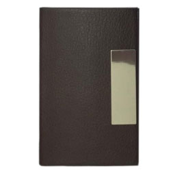 PU Leather Card Holder Brown